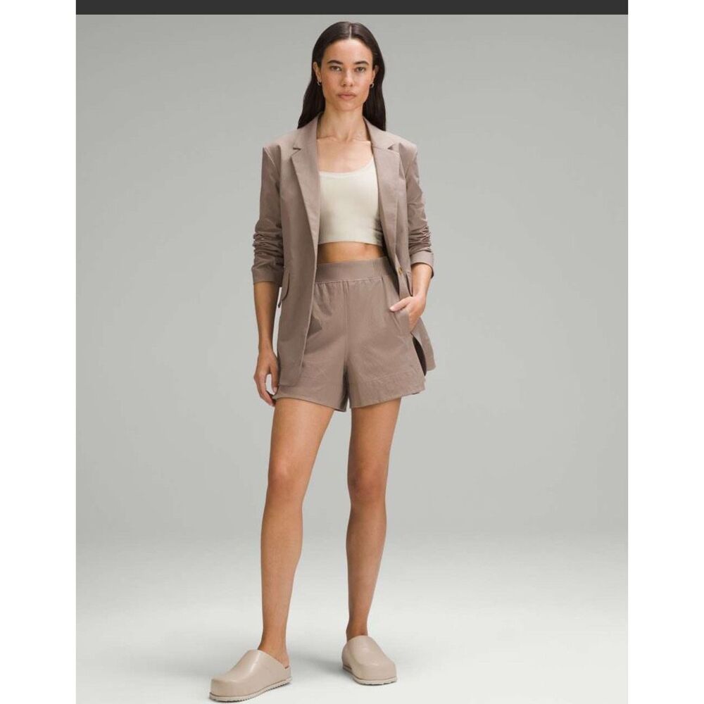 Lululemon Relaxed-Fit Twill Blazer Taupetastic Women’s Size Medium